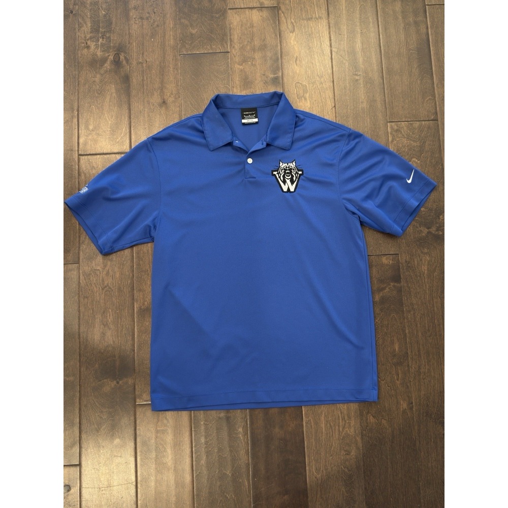 Nike Golf Dri-fit Blue Polo Shirt Men's Size M Short Sleeve Southeastern Armory